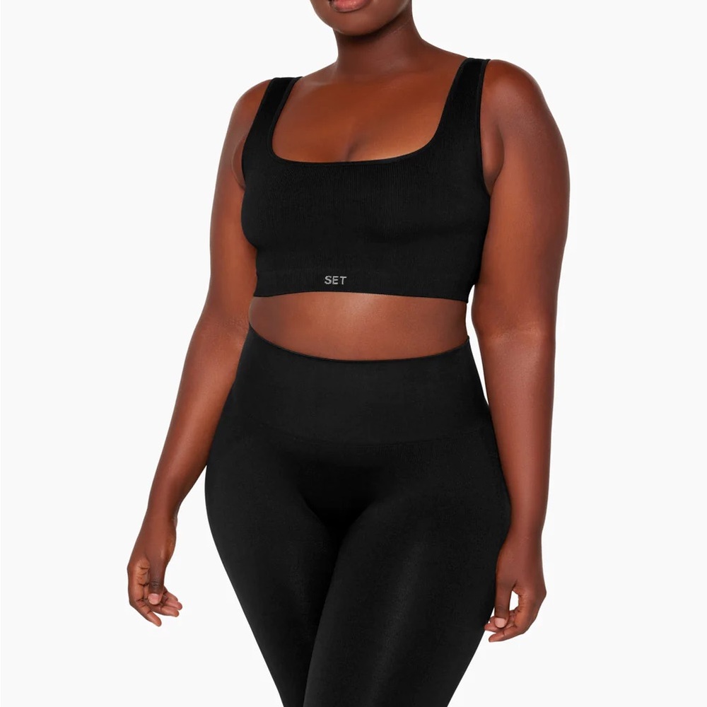 set active black box cut bra